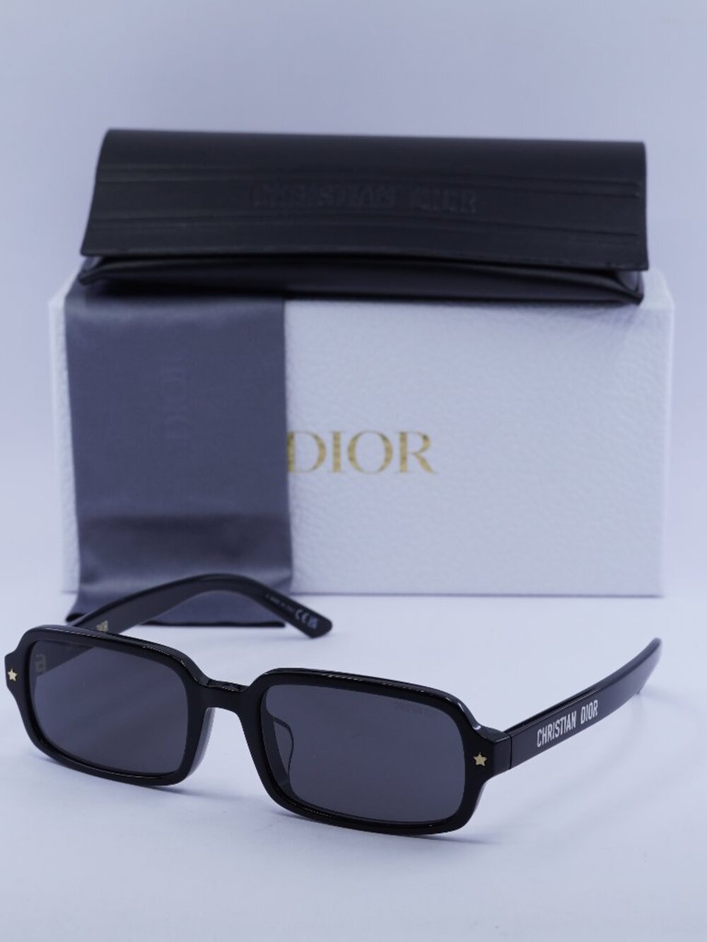 Dior DIORPACIFIC S3F 10A0 Rectangle Sunglasses - Black / Grey